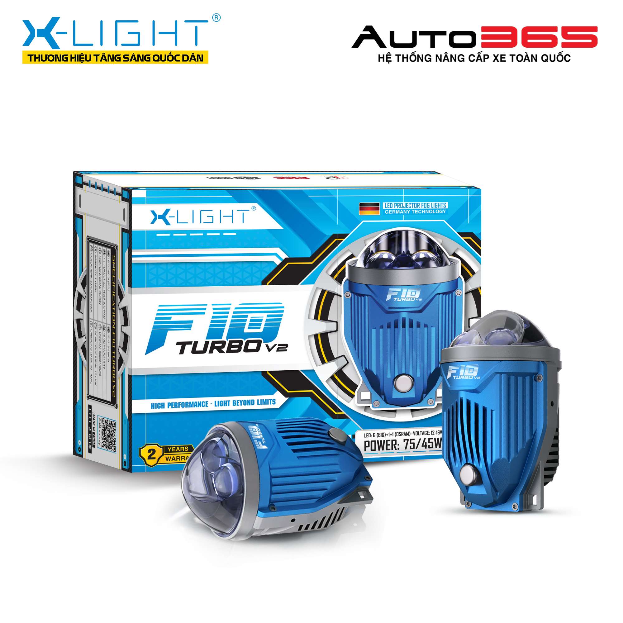 ĐÈN BI GẦM X-LIGHT F10 TURBO V2